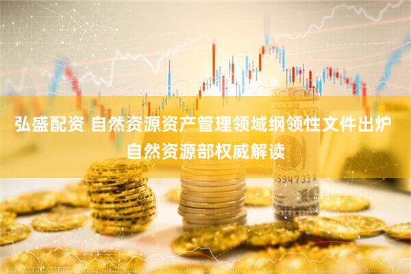 弘盛配资 自然资源资产管理领域纲领性文件出炉 自然资源部权威解读